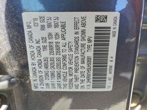 2018 HONDA CRV EX