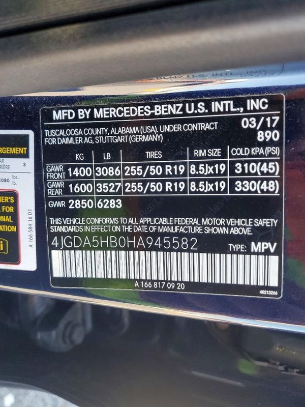 2017 MERCEDES-BENZ GLE GLE350