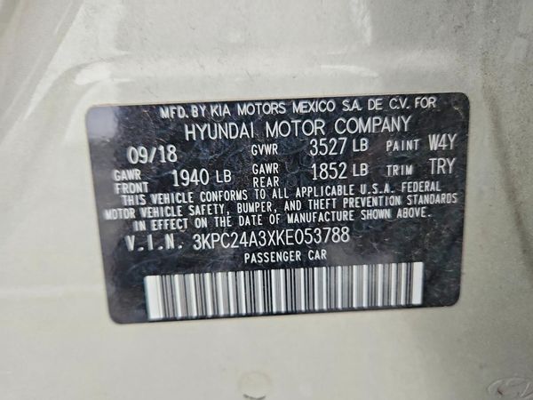 2019 HYUNDAI ACCENT