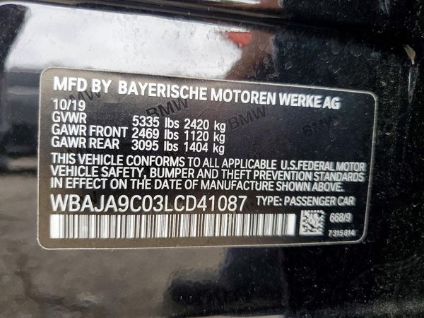 2020 BMW 530E