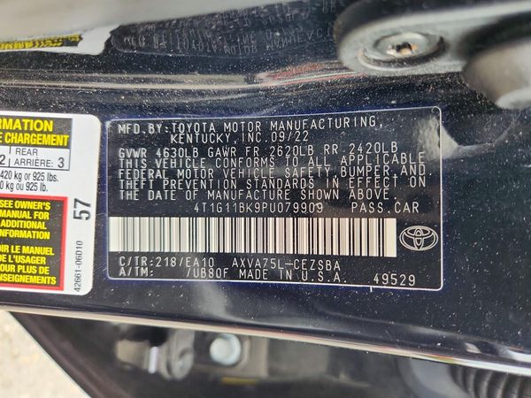 2023 TOYOTA CAMRY SE