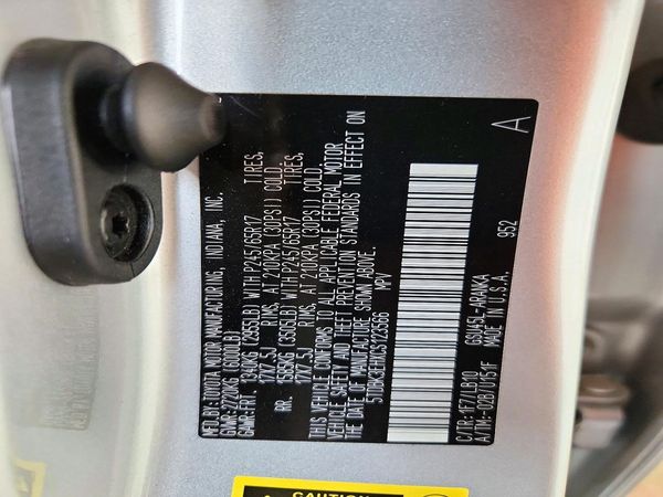 2012 TOYOTA HIGHLANDER Base/Hybrid — VINS
