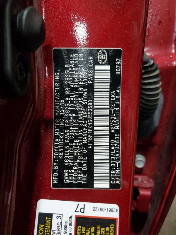 2016 TOYOTA CAMRY