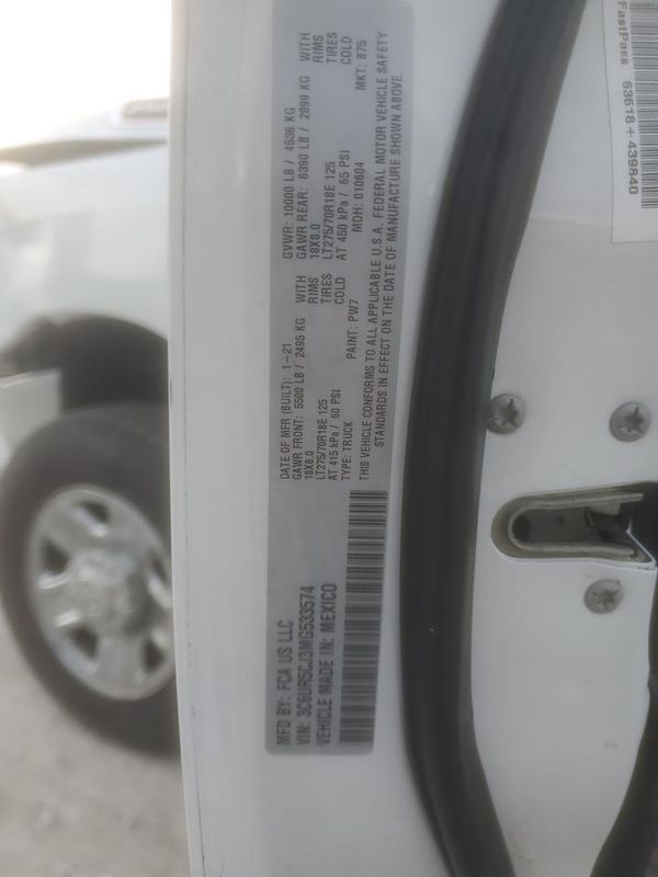 2021 RAM 2500