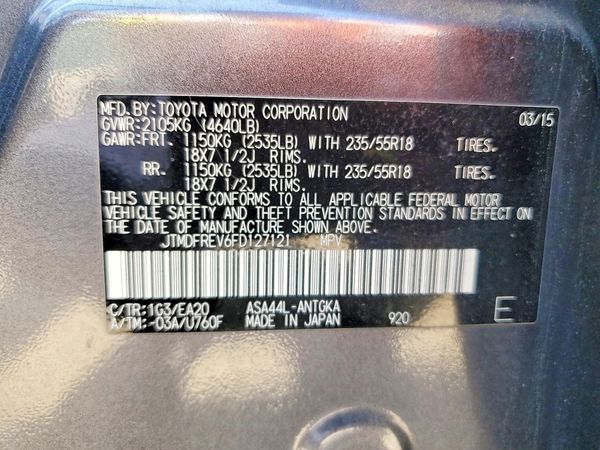 2015 TOYOTA RAV4