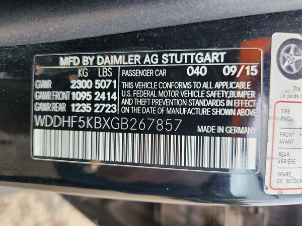 2016 MERCEDES-BENZ E E350