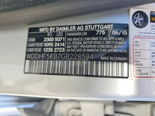 2016 MERCEDES-BENZ E E350