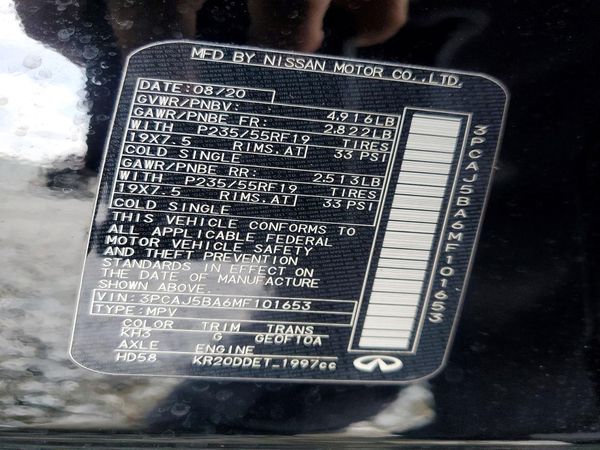 2021 INFINITI QX50 Luxe