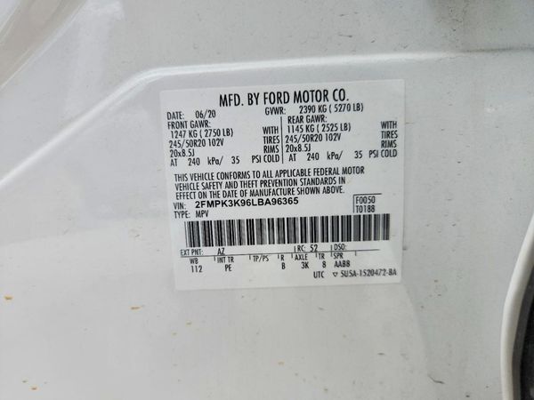 2020 FORD EDGE Titanium