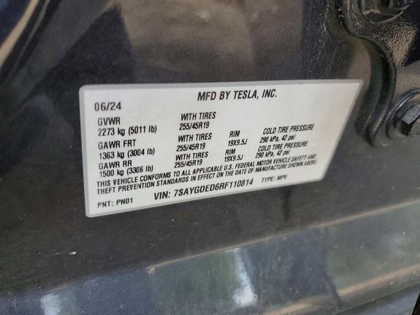 2024 TESLA MODEL Y