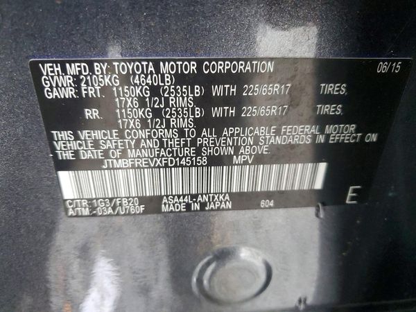 2015 TOYOTA RAV4