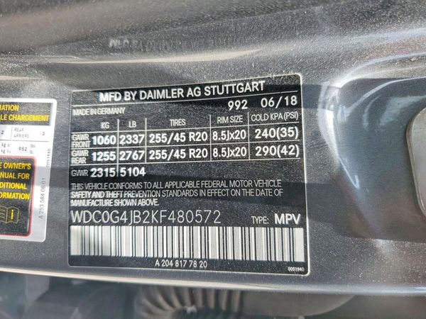 2019 MERCEDES-BENZ GLC GLC300