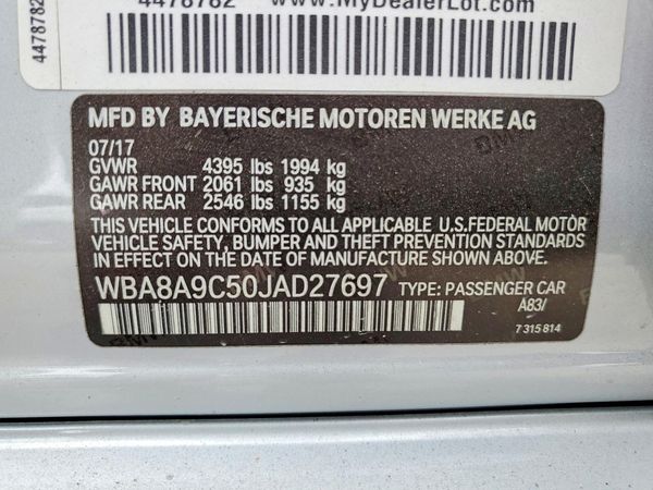 2018 BMW 320