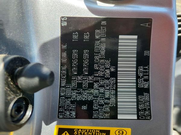 2015 TOYOTA HIGHLANDER Base/Hybrid