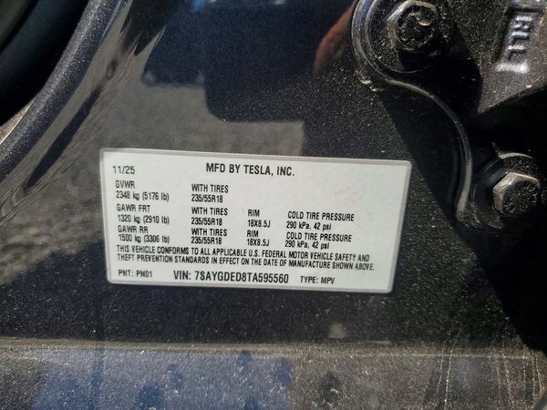 2026 TESLA MODEL Y