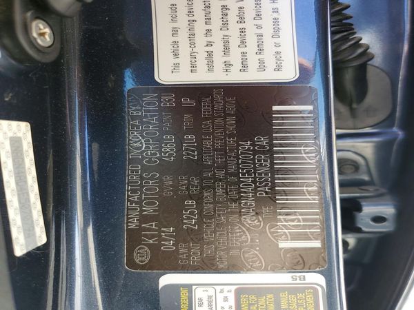 2014 KIA OPTIMA