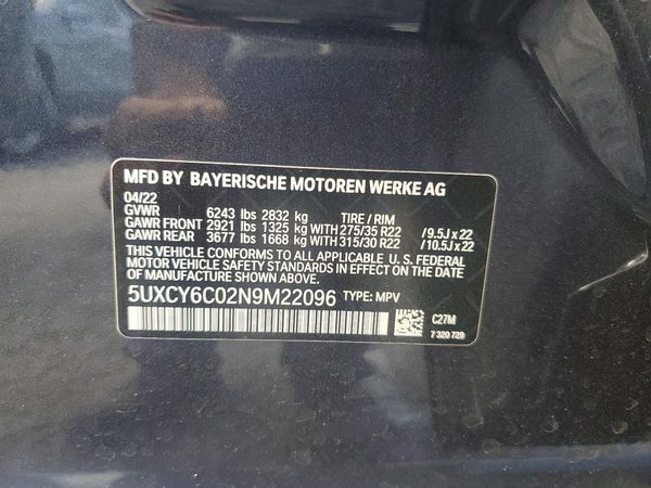 2022 BMW X6 xDrive40i