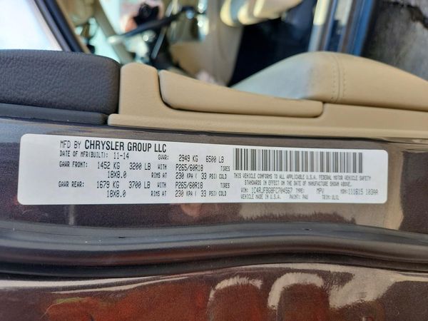 2015 JEEP GRAND CHEROKEE LIMITED 4X4