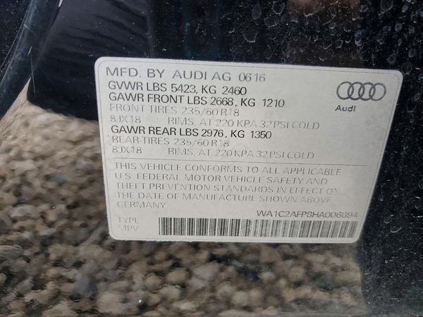 2017 AUDI Q5 quattro Premium