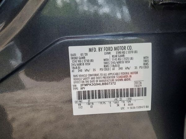 2020 FORD EDGE SE