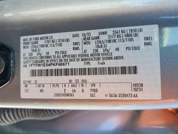 2023 FORD F150 SuperCrew