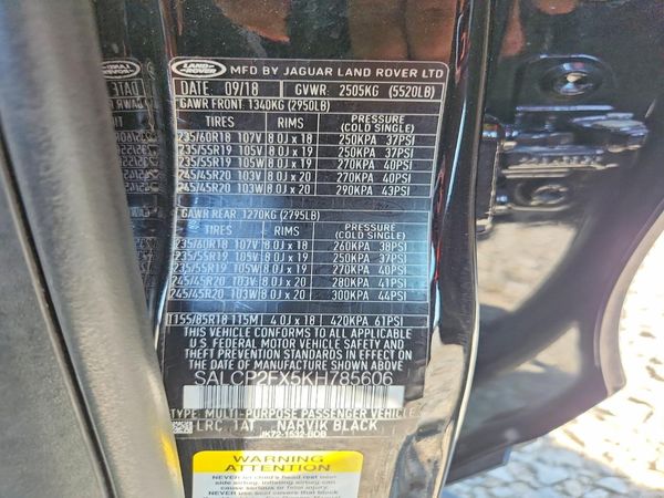 2019 LAND ROVER DISCOVERY SPORT SE