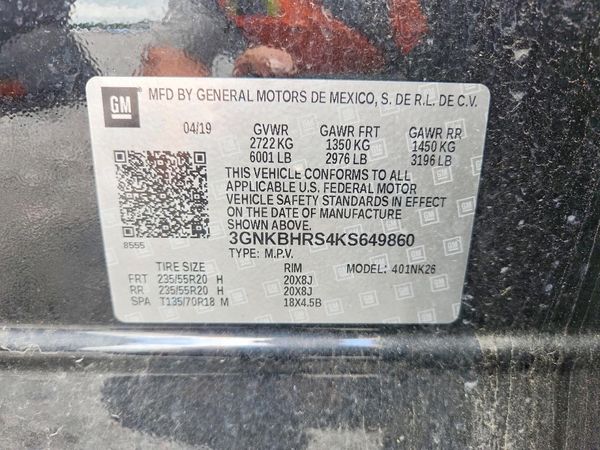 2019 CHEVROLET BLAZER 3LT