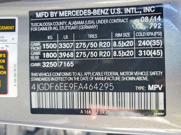 2015 MERCEDES-BENZ GL GL450