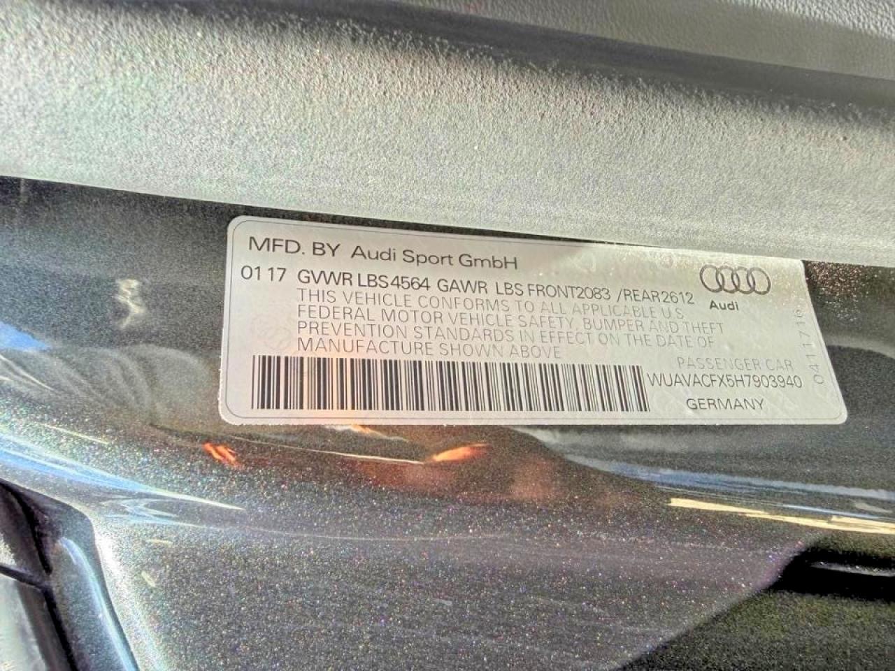 2017 AUDI R8 V10