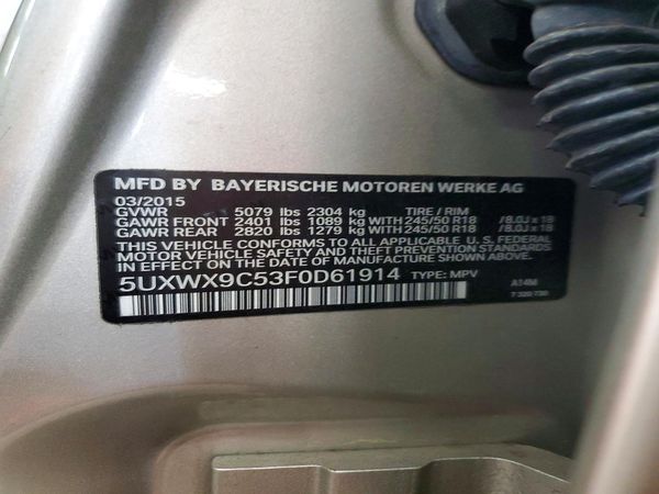 2015 BMW X3