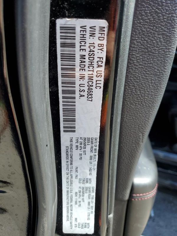 2021 DODGE DURANGO R/T