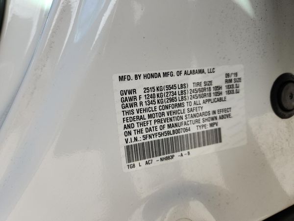 2020 HONDA PILOT