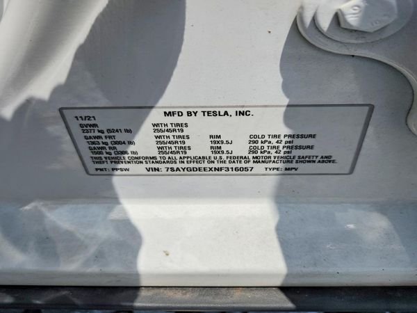 2022 TESLA MODEL Y