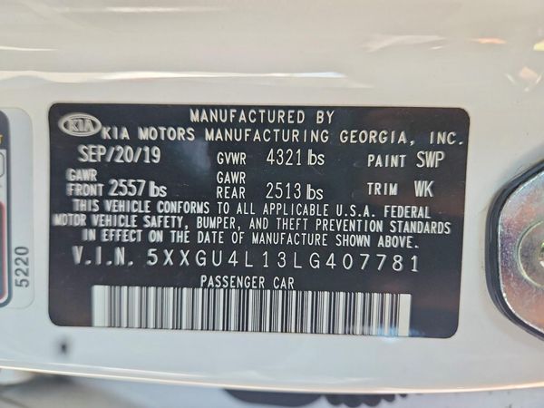 2020 KIA OPTIMA EX