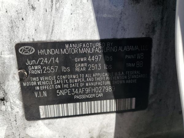 2015 HYUNDAI SONATA