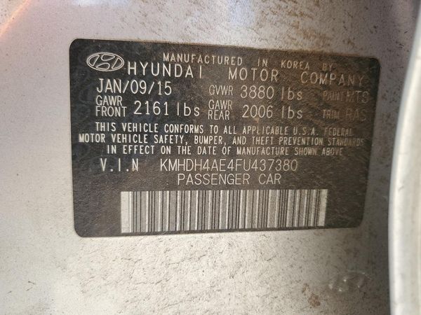 2015 HYUNDAI ELANTRA