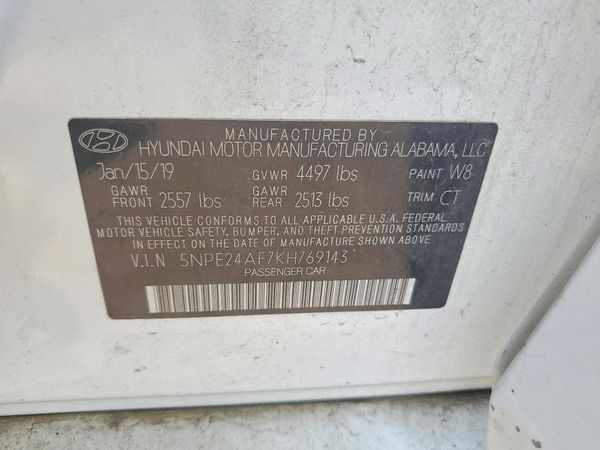 2019 HYUNDAI SONATA Eco Turbo, SE