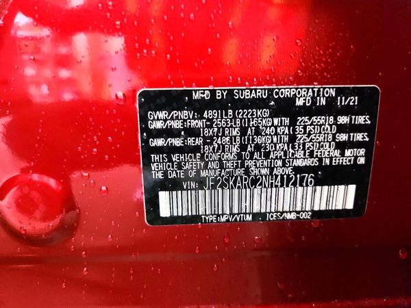 2022 SUBARU FORESTER Touring