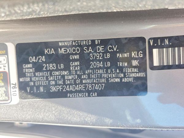 2024 KIA FORTE LX, LXS