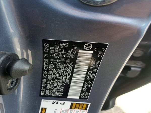 2022 TOYOTA COROLLA SE, w/Premium pkg