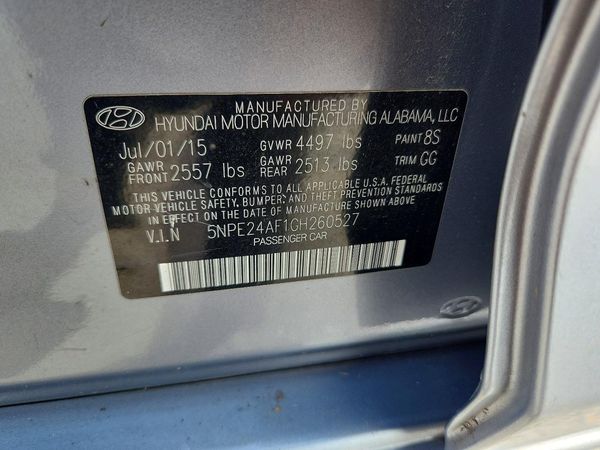 2016 HYUNDAI SONATA