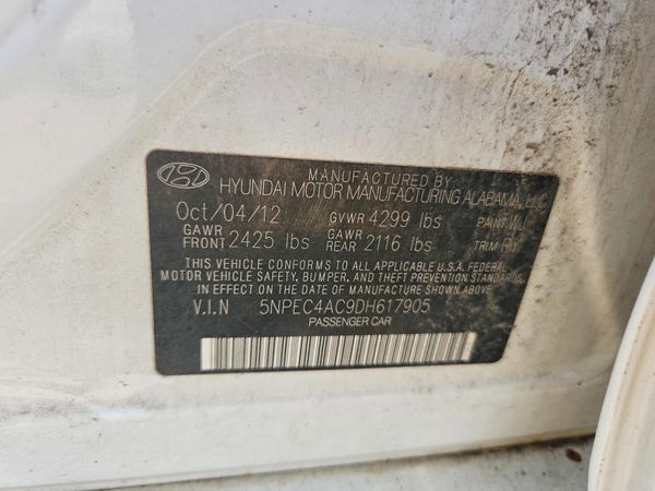 2013 HYUNDAI SONATA