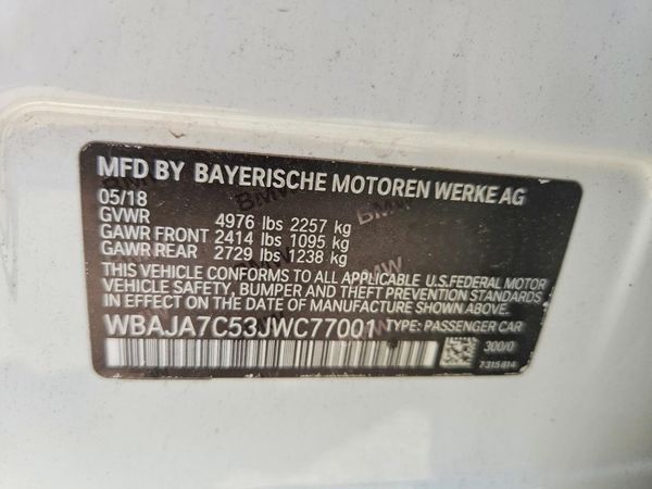 2018 BMW 530