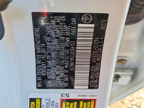 2018 TOYOTA CAMRY XSE