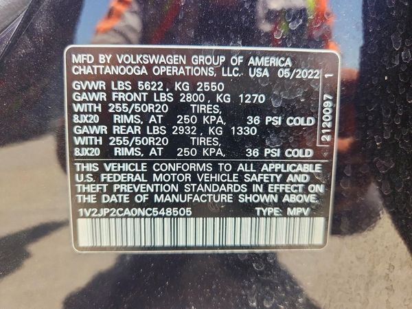 2022 VOLKSWAGEN ATLAS SE w/ Tech