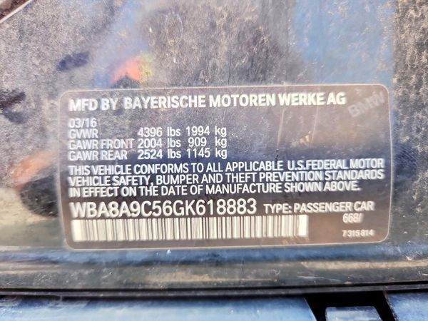 2016 BMW 320