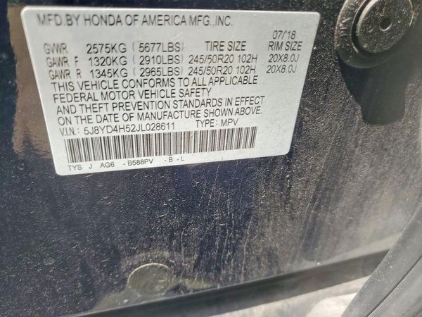 2018 ACURA MDX SH-AWD (Tech)