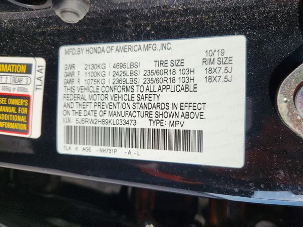 2019 HONDA CRV EX-L/EX-L Navi
