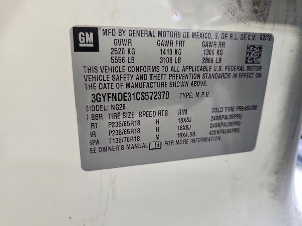 2012 CADILLAC SRX Luxury