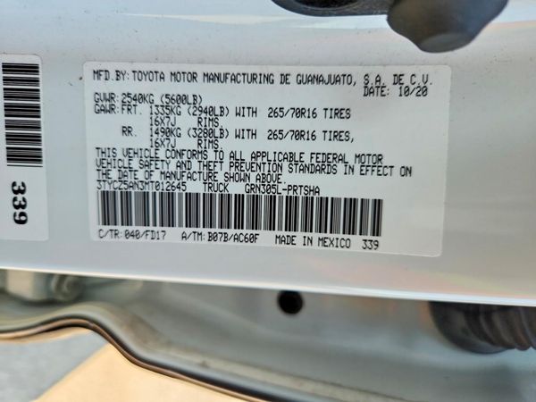 2021 TOYOTA TACOMA SR5